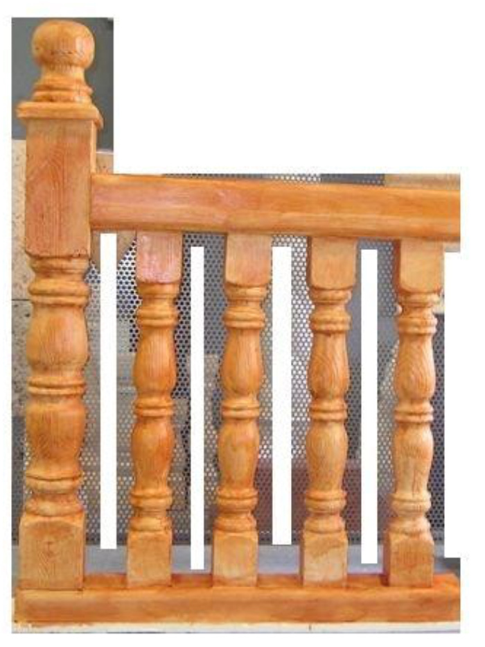Balaustres de madera para barandillas; todos sus detalles